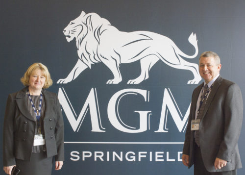 MGC Senior Supervising Gaming Agent Angela Smith, MGC Field Manager of Gaming Operations Burke Cain
