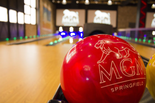 The bowling alley at MGM Springfield