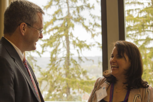 MGC Commissioner Bruce Stebbins and UMass Boston Center for Social Policy Director Susan Crandall, PhD