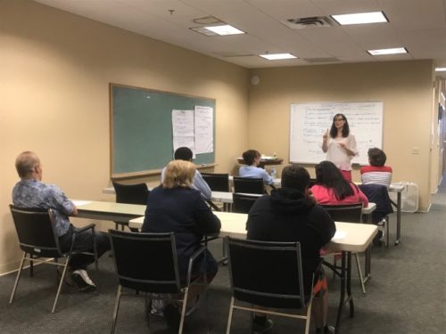 A session of the "Skills to Pay the Bills" course at the Education to Employment Center in Ware, Massachusetts